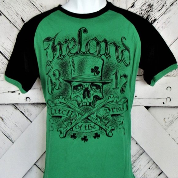 Lucky Tee Shirt Other - Skull & Bones "Luck of the Irish"